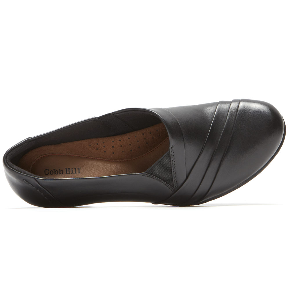 Sapato Vela Rockport Mulher Pretas - Cobb Hill Abbott - 83692DCJN